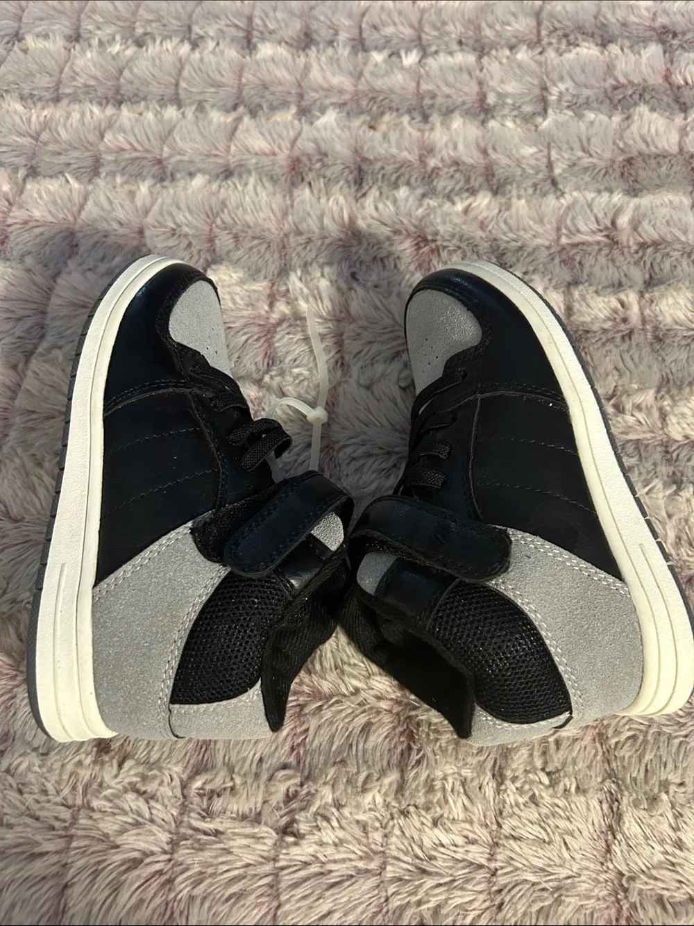 The Children's Place Black & Gray High-Top Sneakers size 11